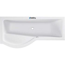 Resim P Tipi Oturmalı Küvet | Jakuzi | Bornova | 170x85 | Mod - 85x170 / Beyaz / 1 Kişilik 