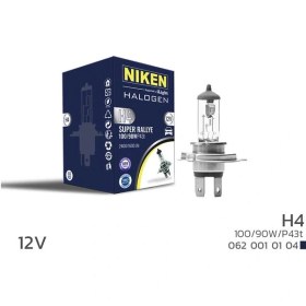 Resim Nıken H4 100w/90w Halojen Ampul P43t 125 10 Adet 