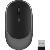 Resim Microcase 1600 DPI Şarj Edilebilir 2.4 GHz Bluetooth Kablosuz Mouse - AL2674 Gri 