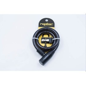 Resim Raptor - Halat Kilit - 12x80 Anahtarlı Siyah 