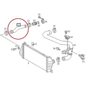 Resim Mercedes Sprinter W901 Turbo Hortumu 611 Motor - 9015284382 