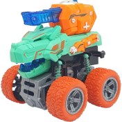 Resim Vardem Sürtmeli Dinazor Araçlar - Sesli ve Işıklı - D500-19 - Turkuaz 