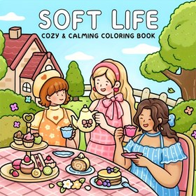 Resim Yumuşak Yaşam Yetişkin Boyama Kitabı - Tek Taraflı Çay Partisi Sahnesi, Pastel Tonlar - Doğum Günleri, Noel, Anneler Günü için Rahatlatıcı Sanat Hediyesi - Sevimli Çiçek Desenleri ve Vintage İllüstrasyonlar - Başlangıççılar ve Sanatçılar İçin Uygun, Yaratıcı Boş Zaman Etkinliği, Açık Renkli Kağıt, Yüksek Kaliteli Tasarım 