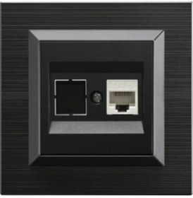 Resim Ovivo Quantum Siyah Tekli Data Prizi Cat6 