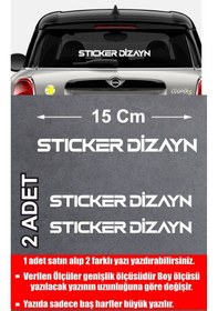 Resim Kişiye Özel Ad Soyad Sticker 2adet - İsim Soyisim Yazı Araba Oto Motosiklet Sticker00122 15 Cm 