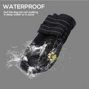 Resim Xindoker Su Gezdirme Ayakkabısı - Su Geçirmez, Kaydırmaz, Reflektif Köpek Botu 4 Numara 