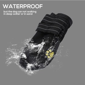 Resim Xindoker Su Gezdirme Ayakkabısı - Su Geçirmez, Kaydırmaz, Reflektif Köpek Botu 4 Numara 