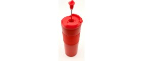 Resim Yüksek Kaliteli Sıcak ve Soğuk French Press Çelik Termos Kupa Bardak Mug 500 ML Kahve ve Bitki Çayı 