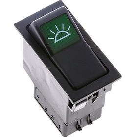 Resim Universal Iç Aydınlatma Lamba Düğmesi Anahtarı 3 Pin Rocker Switch - Ampullü 24V 