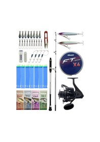 Resim Yek Outdoor Tekne Olta Seti Shimano Kamış Alivio Boat 1,50m 200g 1+1pc&okuma Wave Power Wp-8000a1 Olta Makinesi 