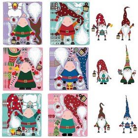 Resim Noel Süslemeleri Noel Süslemeleri Noel Pencere Süsleri - Noel Temalı Yüz Süslemesi 