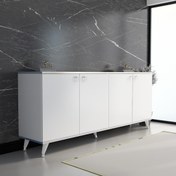 Resim KAREN KONSOL K20 160 cm BEYAZ GÜMÜŞ 