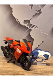 Resim molmo MOTORSİKLET+SU TABANCA SET 30 cM (KIRMIZI) 