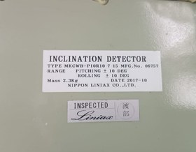 Resim İnclination Dedector Nippon liniax Inclinometer - Eğim Ölçer MKCWB-P10R10-7-15 