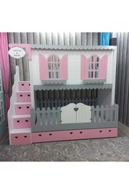 Resim bebetu mobilya Alaçatı Yavru Yataklı Ranza 