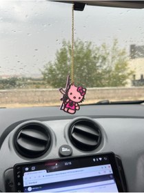 Resim 3DreaMaker Hello Kitty Dikiz Aynası Süsü - Araç İçi Aksesuar 
