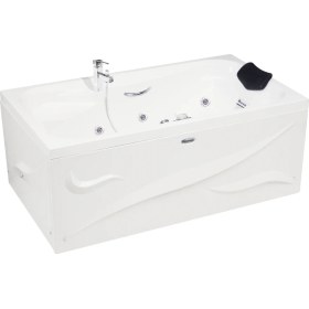 Resim Nassau Jakuzi 140x80, H55 Rest Hidromasaj Sistemli Küvet (Gövde + Metal Ayak + 4 Yön Panel) 