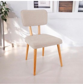 Resim Polly Ahşap Sandalye Krem 1 Adet 