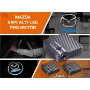 Resim Ototime Mazda Araçları Için Kapı Altı Logo 7 LED Projektör (2 Adet) 