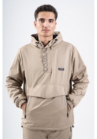 Resim Maraton Sportswear Comfort Erkek Kapşonlu Uzun Kol Basic Açık Vizon Yağmurluk 21353-açık Vizon Açık Vizon 