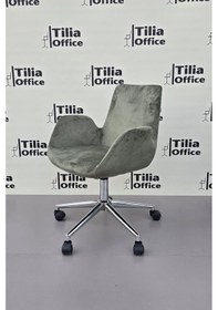 Resim Maki Çalışma Ve Çocuk Koltuğu Krom Konik Ayak Yeşil 