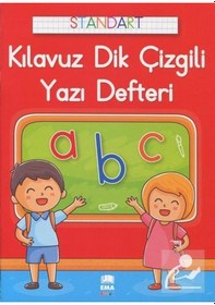 Resim A4 Standart Kılavuz Dik Çizgili Yazı Defteri 
