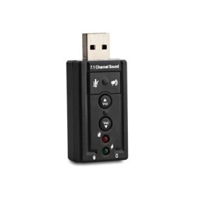 Resim S-link SL-U61 Usb Ses Kartı 2.0 Çevirici Adaptör 