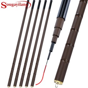 Resim Sougayilang Kahverengi Akarsu Balıkçılık Çubuğu, Ultra-Yumuşak, Ultra-Hafif, Karbon Fiber, Her İki Elde Kullanılabilir, Orta Hafif Güç, Sevgililer Günü, Şükran Günü, Noel, Cadılar Bayramı, Yeni Yıl, Sevgililer Günü Hediye Paketi, Havuz, Havuz ve Akarsu Balıkçılığı İçin 