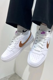 Resim Nike Court Borough Low 2 SE Beyaz Deri Kadın Günlük Spor Ayakkabı 