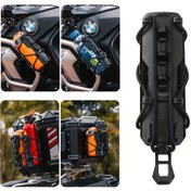 Resim Motorsiklet Modifikasyon Aksesuarları Ayarlanabilir Motorsiklet Hızlı Çıkarma Serbest Delme Tampon Arka Kuyruk Kutusu İçecek Su Şişesi Tutucusu 
