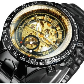 Resim Hanyang Blk Altın Kazanan Resmi Klasik Iş Otomatik Izle Erkekler Üst Marka Lüks Mekanik Bilek Saatleri Paslanmaz Çelik Kayış (Yurt Dışından) 