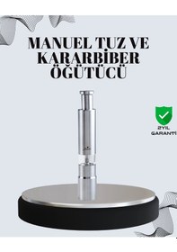 Resim Tuz Ve Kararbiber Öğütücü - Şeffaf Akrilik Hazne Çok Renkli 