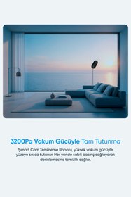Resim Şımart Akıllı Cam Temizleme Robotu Uygulama ve Kumanda Kontrollü 3200Pa Vakum Gücü Yeni Nesil 