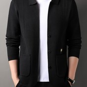 Resim Erkekler için Kazak - Düğmeli Ön Kapatma, Resmi ve Günlük Dış Giyim, Kolay Bakım Düğme Blazer Sonbahar/Kış, Ofis, Parti, Her Gün Kıyafetler - Erkek Giysileri, Örgü Kazak, Kış Katman Parçası, Klasik Kazak Tasarımı, Dayanıklı Örgü, Ofis Kıyafeti, Şık Örgü, Yüksek Kaliteli Örgü, Uzun Kollu Üst, Profesyonel Kıyafet 