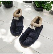 Resim Ucc Yumuşak İç Taban Boğazı Kürklü Ev Ayakkabısı Ve Pandufu Siyah 