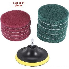 Resim Yunboo Araç Camı Ve Jantlarını Parlatmak İçin 11 Parça Profesyonel Polishing Seti - Toz, Yün Tekerlek Ve Otomatik Yapışkan Makyaj Kesi 