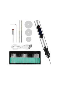 Resim Ulzyvf Takı Seti, Oymacılığı Manikür Kalem İçin Gravür Elektrikli Cam Ahşap Ka 