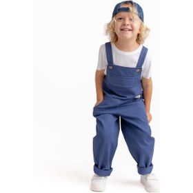 Resim Unisex Gabardin Salopet Mavi Mavi 