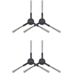 Resim Xiaomi Mop 2s Uyumlu 4 Adet Siyah Yan Fırça 