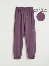 Resim LC Waikiki LCW Kids Beli Lastikli Kız Çocuk Jogger Eşofman Altı 