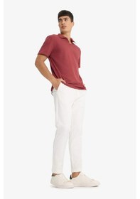 Resim Defacto Tailored Regular Fit Duble Paça Pantolon F0288ax25auer140 Ekru 