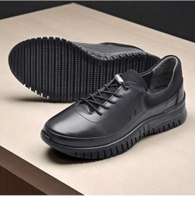 Resim 4219 Tam Ortopedik %100 Hakiki Deri Günlük Ayakkabı Kadın Ayakkabı Kaymaz Taban Siyah 