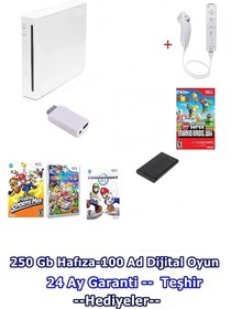 Resim Nintendo Wii + HDMI + 250 GB + 100 Oyun + Sport Paket + Tek Kişilik Nintendo