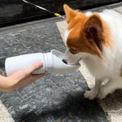 Resim Taşınabilir Köpek Su Şişesi, Besleyici Kase ile Yumuşak Silikon Katlanabilir Köpek İçme Dispenseri, Temizlemesi Kolay Sızdırmaz Köpek Su Isıtıcısı 