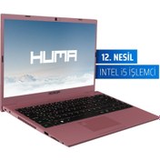 Resim HUMA H4 V5.1.4 Rose Gold Intel Core i5 1235U 8 GB RAM 500 GB SSD FreeDOS 14,1'' FHD 60 Hz Taşınabilir Bilgisayar 