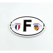 Resim BsElektronik Etiketçilere Özel Oval Fransa (f) Cam Süsü Pleksi Vantuzlu Arma 