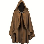 Resim Karanlık Büyücü Sithu Kapüşonlu Pelerini - %100 Polyester Gotik Kostüm, Makinede Yıkanabilir Halloween ve Temalı Partiler için Yetişkin Rol Yapma Aksesuarı 