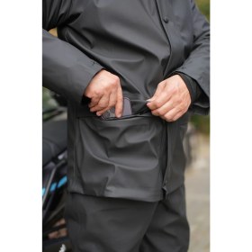 Resim Tech90 Nefes Alır Esnek Özel Üretim Dikişsiz Motorcu Yağmurluk 