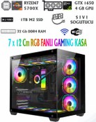 Resim RAMTECH AQUARİUM X20 RYZEN 7 5700X / GTX 1650 4GB / 32GB RAM / 1TB M2 NVME / SIVI SOĞUTMALI OYUNCU B 