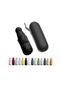 Resim Eleven Markets Mini Cep Boy Lüx Şemsiye Uv Korumalı Siyah Mini Şemsiye Siyah 